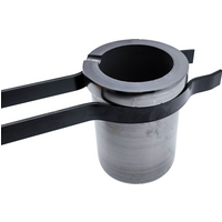 Black Barbell Clamp, Steel Cup Pliers, Inverted Mold Casting Clamping Tool, Crucible Pliers