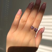 Lovers Heart Lab Pink Diamond Ring 925 sterling silver Party Wedding band Rings for Women Bridal Engagement Promise Jewelry