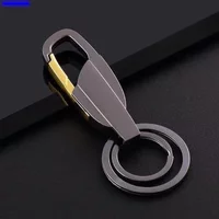 Creative fashion and minimalist metal car keychain practical keyring pendant for men and women keyring
