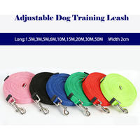 1.5m-50m Adjustable Pet Leash Long Training Rope Tracking Lead Durable Nylon Anti Tangle Safety Control Strap Outdoor Walking
