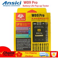 OSS TEAM W09 Pro V3 Battery Life Pop-up Tester for iPhone11-15PM Detection Modify Battery Efficiency 100% Cycle Health Data Tool