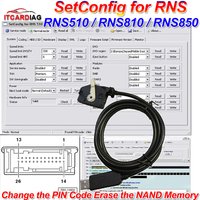 SetConfig 2.5.1 & 2.8.1 Software with Cable for RNS Identify Supports RNS510 RNS810 RNS850 Change PIN Code Erase the NAND Memory