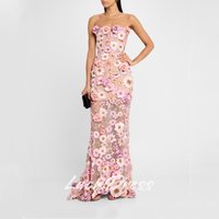 Lucy Customized Luxury Prom Dress Robes De Cocktail Dresses Wedding Party Dresses Flower Fabric Special Occasion Dress Mermaid