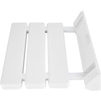 Wall-Mounted Drop-leaf Shower Seat Aluminum Alloy Stool Folding Elderly Space-Saving Shower Bench Home Room Toilet