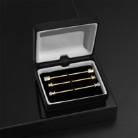 3 PCS Set Lapel Pins For Men Shirt With Gift Box Men Shirt Pins Tie Clip Collar Brooch Minimalist Wedding Souvenirs Man Fashion