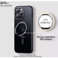 Magnetisch 360° ° Ringhalter-Handyhülle für iPhone 11 12 13 14 15 16 17 Pro Max Plus für MagSafe kabelloses Laden, stoßfeste Abdeckung.
