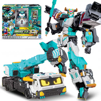 Metal Cardbot S Season 2 MUSCLEHYDE Transforming Robot Muscle Hyde Toy Action Figure ABS Transformation Model For Boy Girl Gift