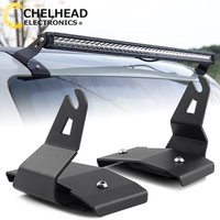 42” Curved LED Light Bar Mount Bracket for Ford Bronco 2021 2022 2023 2024 Upper Windshield Front Roof Mounting Kit