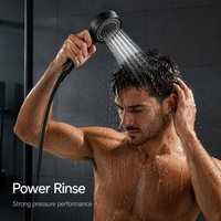 Adjustable Handheld Shower Head 5 Modes High Pressure Water Saving Spray Nozzle Easy Clean Bathroom Replacement Accessory Tool