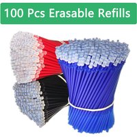 100 Pcs/set Kawaii Erasable Refill Erasable pens Gel Pen sketch Writing Stationery for Notebook school supplies cute kids pencil