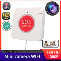 1080P Mini WIFI camera Emergency Call Button Wall Mount Compact Size Home USB power supply motion detection camera Monitoring