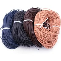 5 Meters/Lot 1-3mm 2020 New 4 Color Genuine Cow Leather Round Thong Cord DIY Bracelet Findings Rope String For Jewelry Making
