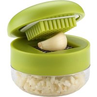 1pc Multifunctional Garlic Press Manual Mincer, ABS and Stainless Steel Garlic Slicer Handheld Ginger Masher with Storage Case