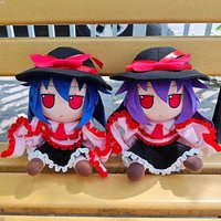 Nagae Iku Touhou Project Fumo Cosplay Anime Pillow Purple Lightning Fish Blue Hair Cartoon Adorable Plush Birthday Fan Xmas Gift
