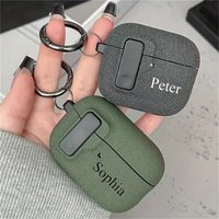 Personalized Customizable Name For AirPods Pro 1/2/3/4 Pro/Pro2/Pro3 AirPods Case DIY UV Print Name Protective CoverAnti-Lost