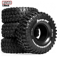 RED SPIDER 4 Stück 1,9 Zoll Gummireifen Außendurchmesser 120mm für 1/10 RC Crawler Auto TRX4 Axial SCX10 MST Jimny Tamiya CC01 D110