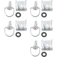 Areyourshop 5pcs Motorcycle Fairing Quick Release Fasteners 14mm D-Ring Quarter Turn Bolts Kit Universal for Sportbikes