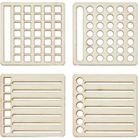 4Pcs 4 Style Speedy Spread Journal Stencils Calendar Tools Templates DIY Journals Notebook Schedule Templates for Journaling