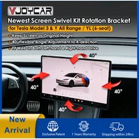 VJOYCAR Nouveau kit de fixation pivotant Gen.2 pour Tesla Model 3 Highland Y Juniper YL – Maintient la hauteur d'origine de l'écran central – Support rotatif