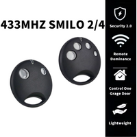 NICE SMILO 2 pcs Sm2 Sm4 Garage Remote Control 433MHz Rolling Code Garage Command Door Motor Receiver Controller Transmitter