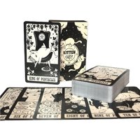 NEW kittened tarot cards A 78 Deck Oracle English Visions Divination Edition Borad Playing Games