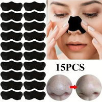 15pcs Blackhead Nose Strips Deep Cleansing Nasal Spot Facial Dot Stickers Nose Mask Shill For Acne & Black Head - Dropship