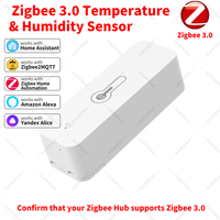 Zigbee 3.0 Temperature and Humidity Sensor Zigbee Hub Required work with Home Assistant Yandex Alexa ZHA Zigbee2MQTT