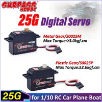 SURPASS Hobby 25g Digital Servo S0025P S0025M Metal/Plastic Gear Servo for 1/10 RC Car Truck Airplane Boat Robot Wltoys Parts