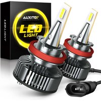 AUXITO 2Pcs H11 H8 H9 Car LED Head Lights 16000LM CANBUS H7 9006 HB4 9012 HIR2 Driving Headlight Bulbs H4 9005 HB3 High Low Beam