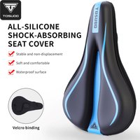 TOSUOD Comfortable Bicycle Saddle Cover PU Leather GEL Silicone Cycling Seat Cover Soft Sponge Shockproof MTB Road Bike Cushion