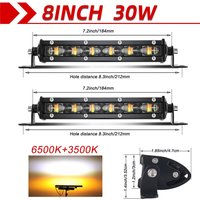 8" 14" 20"Super Slim Strobe Led Light Bar Combo Led Beams Offroad Led Work Light 12V 24V for ATV SUV