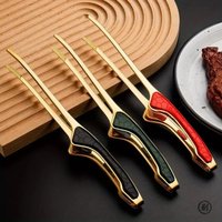Non-Stick Stainless Steel Barbecue Tongs Anti-scald Anti-slip Steak Tongs Non-Slip Grip Kitchen Tongs for Cooking 2026 NEW