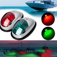 2Pcs LED Navigation Lights For Boats 12V 24V Boat Position Lights Marine Lights Waterproof Boat Lamp Red Green