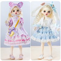 Fashion 30cm Doll Dress Set 1/6 Bjd Doll Outfit Changing Clothe Dress Uniform Accessories Girls Toy Gift