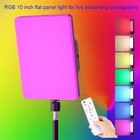 10inch RGB LED Photo Studio Light Remote Control For Game Live Video Lighting Camera PortaVideo Recording Photography Panel Lamp