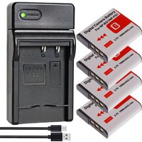 NP-BG1 NP-FG1 NP BG1 FG1 Battery for SONY CyberShot DSC- W290 W300 H70 H9 H7 H3 H20 H55 T100 Slim Charger