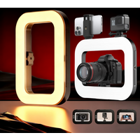 Roreta Selfie fill Light Photography Lighting Led square Lamp for Video Recording Live Broadcast Mobile fill light with clip