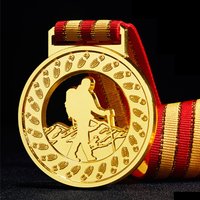 Customized Mountaineering Medal, Mountain Cross Country Sports, Golden Running Memorial, Marathon Hiking, Metal Medal Souvenir