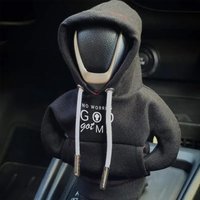 Universal Car Shift Lever Decor Mini Elastic Car Gear Shifter Hoodie Dust-Proof Car Interior Decor for Vehicle Driver Adults