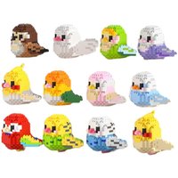Animal Parrot Micro Particle Building Blocks Assembled Adult Set Model Boy Girl Gift Toy