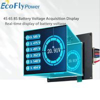 4S 6S 8S Real time display with acquisition screen Battery voltage tester TFT Lithium/LiFepo4 Battery voltage checker