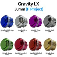 QANBA Gravity LX Arcade buttons metallic color 30mm Mechanical Pushbutton switch Arcade stick accessory DIY parts