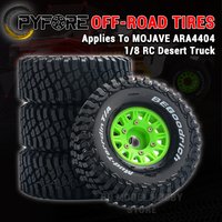 PYFORE Off-road Tires 124X48mm Adapter 17mm 4PCS for ARRMA 1/8 MOJAVE ARA4404 RC Model Car Desert Truck Accessories