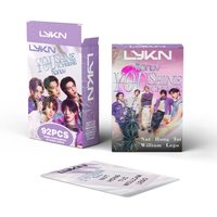 LYKN You Shine I Choose Lomo Card Set 92Pcs – 60 Photocards + 32 Stickers, Thai BL Idol Merch for Fan Collection & Gift