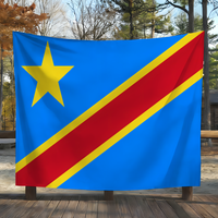 Democratic Republic of the Congo DR flag Suitable For Party Club Outdoor Interior Wall Decoration Banner Fans Gift