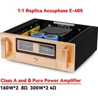 AMXEKR 1:1 Replica Accuphase E-405 Class A and B 300W High-powerAmplifier Home Hifi Fever-grade Pure Power Amplifier