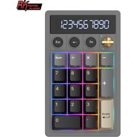 RK ROYAL KLUDGE M20 2.4 Wireless Numeric Keyboard 17 Keys PBT Keycaps RGB Gasket Knob Bluetooth Calculator Keypad Hot-Swappable