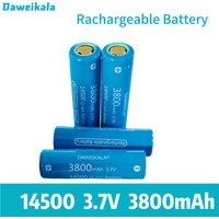 14500 3.7V 3800mAh High-Capacity Lithium Ion Battery – Rechargeable for Electric Toothbrushes, Razors & Barber Tools