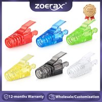 ZoeRax Colorful RJ45 CAT6 Strain Relief Boots Connector for Standard CAT6 Ethernet Cable LAN Cable Connector Boot Cover