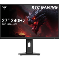 KTC Gaming Monitor 240Hz 27 Inch | FHD@240Hz | Adjustment Stand | | Fast IPS Panel | 1ms Response Time (MPRT) | 350 cd/㎡ Brightn
